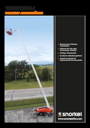 Колісні телескопічні підйомники Snorkel TB86J