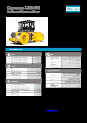 Триколісні катки Dynapac CS 1400