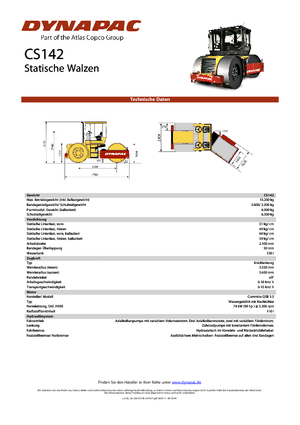 Триколісні катки Dynapac CS 142
