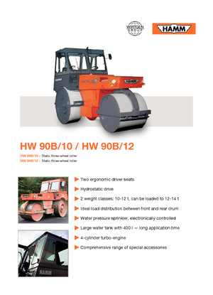 Триколісні катки Hamm HW 90 B/10
