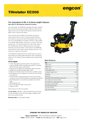 Тільтротатори engcon EC206