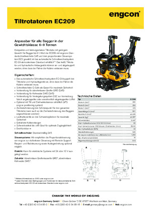 Тільтротатори engcon EC209
