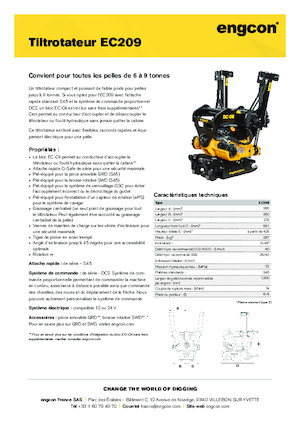 Тільтротатори engcon EC209