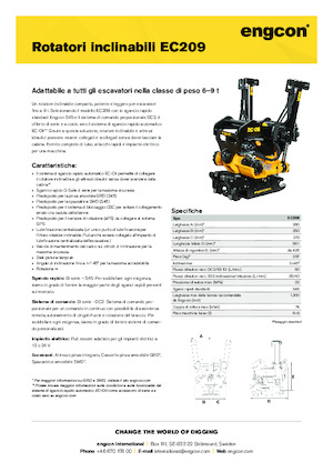 Тільтротатори engcon EC209