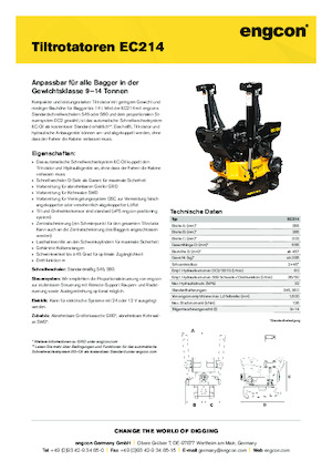 Тільтротатори engcon EC214