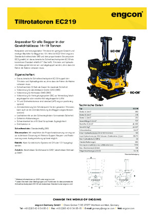 Тільтротатори engcon EC219