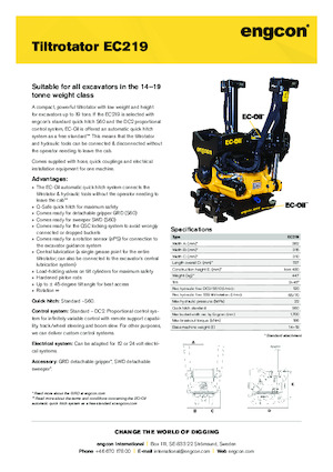 Тільтротатори engcon EC219