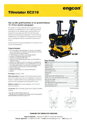 Тільтротатори engcon EC219