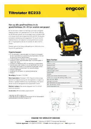 Тільтротатори engcon EC233