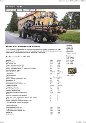 Крани навантажувальні Kronos 4000