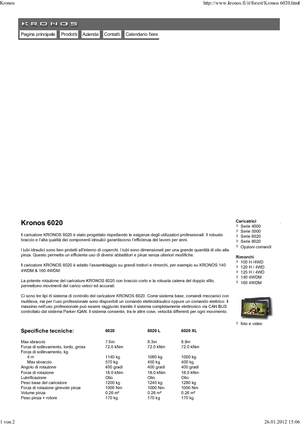 Крани навантажувальні Kronos 6020 