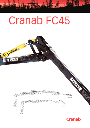Крани навантажувальні Cranab FC 45 DT