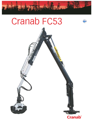 Крани навантажувальні Cranab FC 53 DT