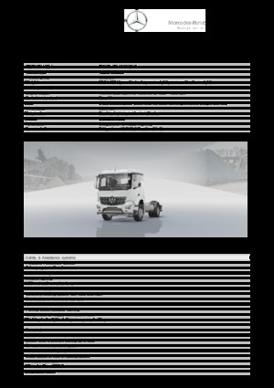 стійке шасі Mercedes-Benz Arocs 2024 K 4x2