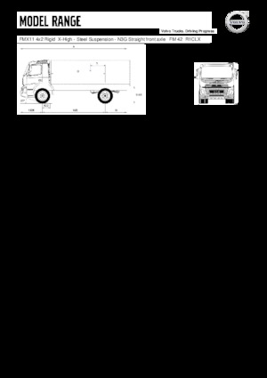 стійке шасі Volvo Trucks FMX11.330 4x2 Rigid X-High