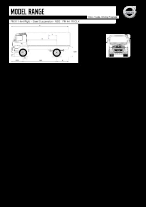 стійке шасі Volvo Trucks FMX11.330 4x4 Rigid