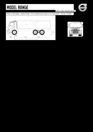 стійке шасі Volvo Trucks FMX11.330 6x4 Rigid - High B Ride