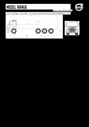 стійке шасі Volvo Trucks FMX11.350 8x4 Rigid - Tag Tridem