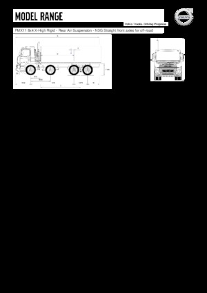 стійке шасі Volvo Trucks FMX11.330 8x4 X-High Rigid