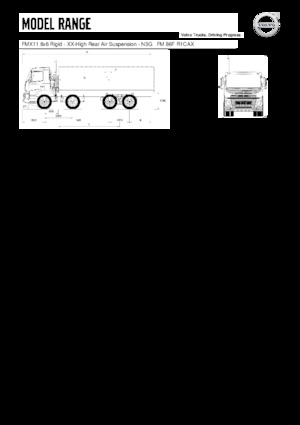 стійке шасі Volvo Trucks FMX11.350 8x6 Rigid - XX-High