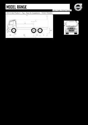 стійке шасі Volvo Trucks FMX13.420 6x2 Platform - Tag
