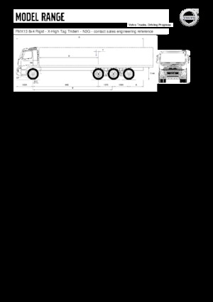 стійке шасі Volvo Trucks FMX13.420 8x4 Rigid - X-High Tag Tridem