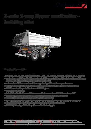 Напівпричепи для самоскидів Schwarzmüller 2-axle 3-way tipper semitrailer - building site - reinforced
