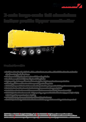 Напівпричепи для самоскидів Schwarzmüller 3-axle large-scale full aluminium hollow profile tipper semitrailer