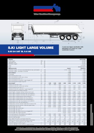 Напівпричепи для самоскидів Schmitz Cargobull S.KI LIGHT 24 3AT SL 9.6 AK