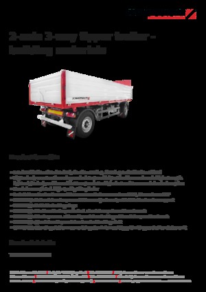 Причепи для самоскидів Schwarzmüller 2-axle 3-way tipper trailer - building materials