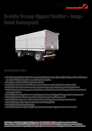 Причепи для самоскидів Schwarzmüller 2-axle 3-way tipper trailer - building site