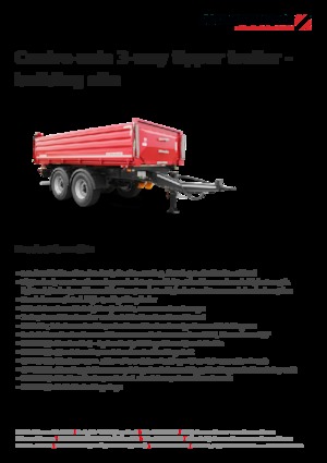 Причепи для самоскидів Schwarzmüller Centre-axle 3-way tipper trailer - building site