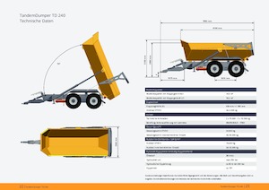 Причепи для самоскидів Zandt TD 240