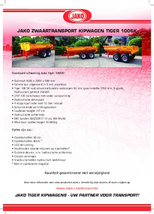 Самоскиди Jako Tiger 100SK