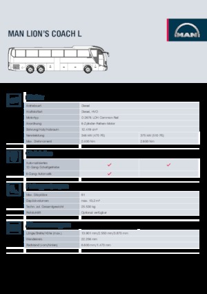 Туристичні автобуси MAN Lion’s Coach L