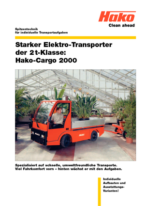 буксирні тягачі Hako Cargo 2000