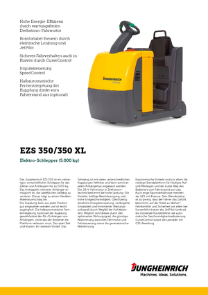 буксирні тягачі Jungheinrich EZS 350