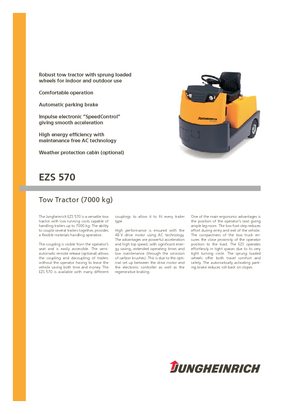 буксирні тягачі Jungheinrich EZS 570