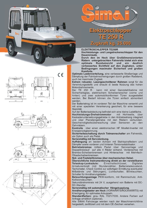 буксирні тягачі Simai TE 250 R