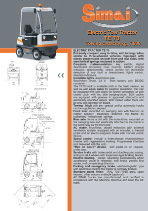 буксирні тягачі Simai TE 70 ac