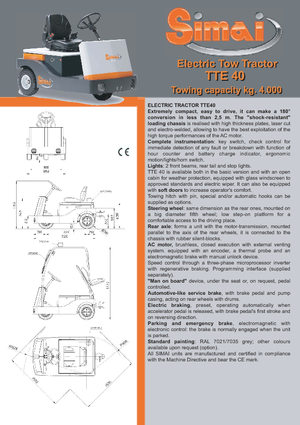 буксирні тягачі Simai TTE 40 ac