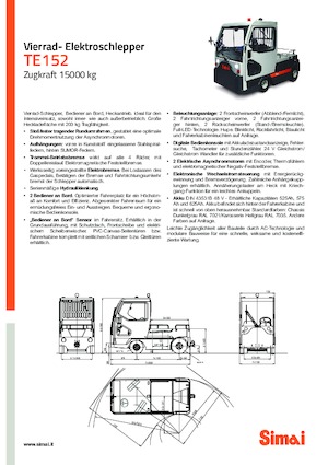 буксирні тягачі Simai TE 152