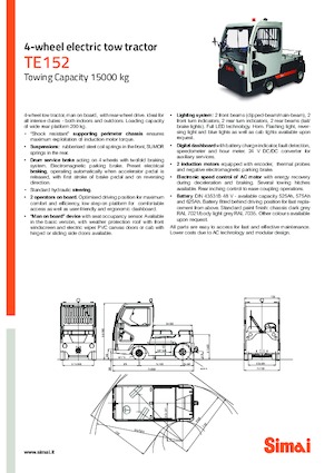 буксирні тягачі Simai TE 152