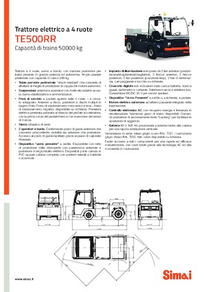 буксирні тягачі Simai TE 500 RR