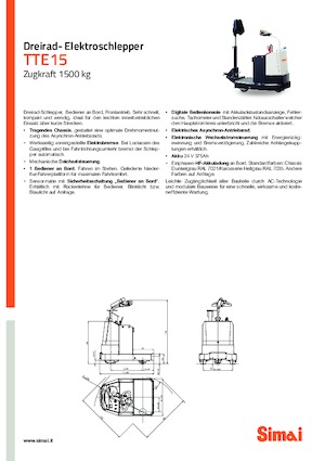 буксирні тягачі Simai TTE 15