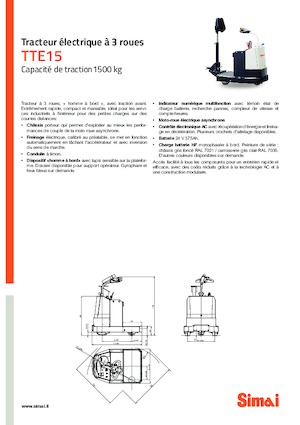 буксирні тягачі Simai TTE 15
