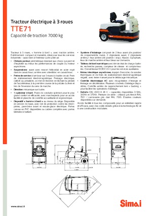 буксирні тягачі Simai TTE 71