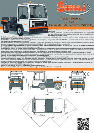 буксирні тягачі Simai TE 250 RR