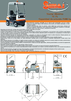 буксирні тягачі Simai TE 70 ac