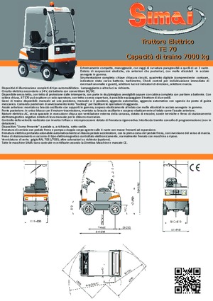 буксирні тягачі Simai TE 70 ac
